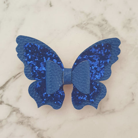 Dark Blue Butterfly Bow