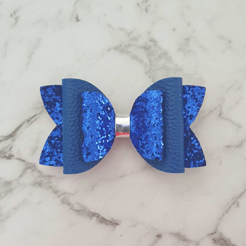 Blue "Lux Maria" Style Bow