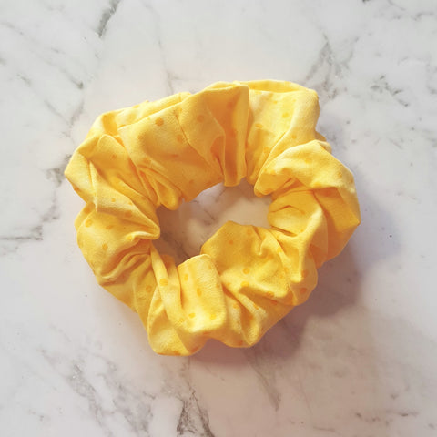 Yellow with spots - Scrunchie