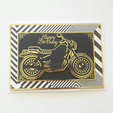 Motorbike (landscape) Birthday Card