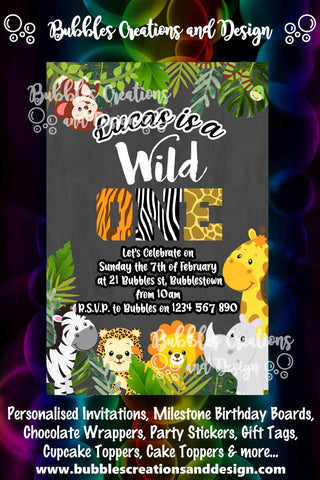 Wild One - Invitation Design